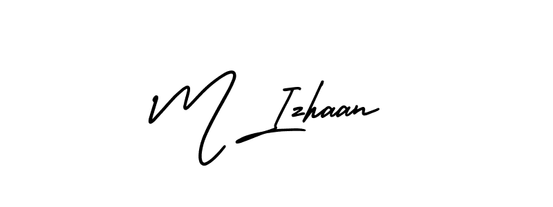 Make a beautiful signature design for name M Izhaan. Use this online signature maker to create a handwritten signature for free. M Izhaan signature style 3 images and pictures png
