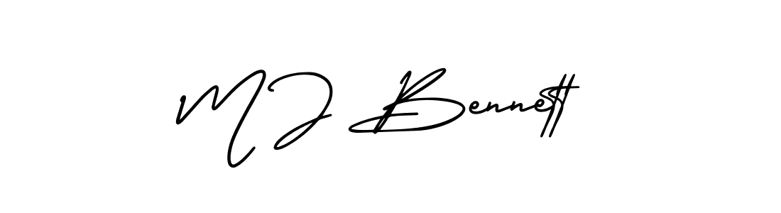 Best and Professional Signature Style for M J Bennett. AmerikaSignatureDemo-Regular Best Signature Style Collection. M J Bennett signature style 3 images and pictures png