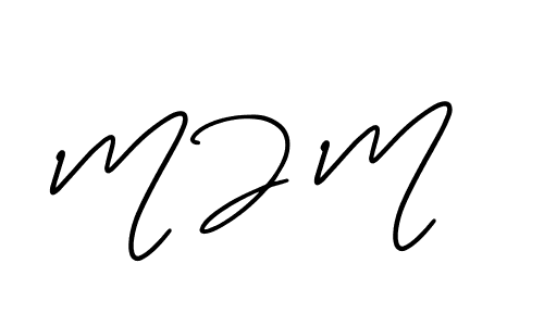 Design your own signature with our free online signature maker. With this signature software, you can create a handwritten (AmerikaSignatureDemo-Regular) signature for name M J M. M J M signature style 3 images and pictures png