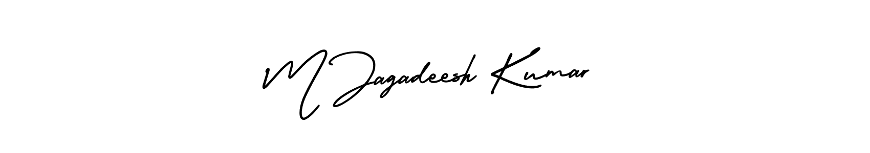 It looks lik you need a new signature style for name M Jagadeesh Kumar. Design unique handwritten (AmerikaSignatureDemo-Regular) signature with our free signature maker in just a few clicks. M Jagadeesh Kumar signature style 3 images and pictures png