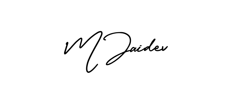 Make a beautiful signature design for name M Jaidev. Use this online signature maker to create a handwritten signature for free. M Jaidev signature style 3 images and pictures png