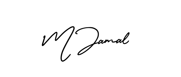 if you are searching for the best signature style for your name M Jamal. so please give up your signature search. here we have designed multiple signature styles  using AmerikaSignatureDemo-Regular. M Jamal signature style 3 images and pictures png