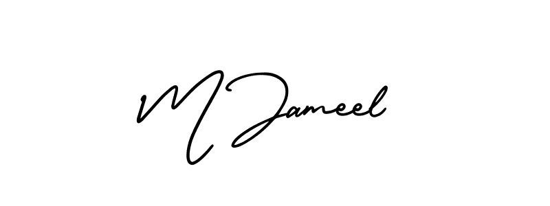 Make a beautiful signature design for name M Jameel. Use this online signature maker to create a handwritten signature for free. M Jameel signature style 3 images and pictures png