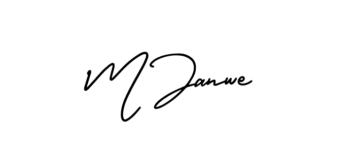 Similarly AmerikaSignatureDemo-Regular is the best handwritten signature design. Signature creator online .You can use it as an online autograph creator for name M Janwe. M Janwe signature style 3 images and pictures png