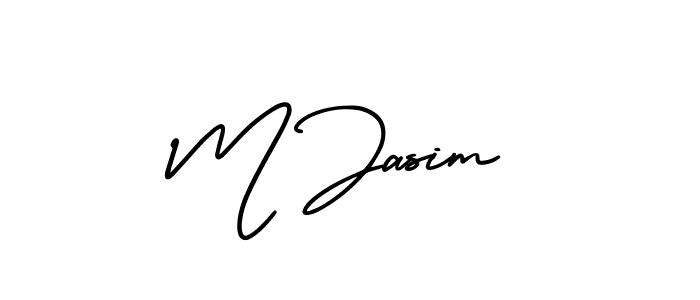 Also You can easily find your signature by using the search form. We will create M Jasim name handwritten signature images for you free of cost using AmerikaSignatureDemo-Regular sign style. M Jasim signature style 3 images and pictures png