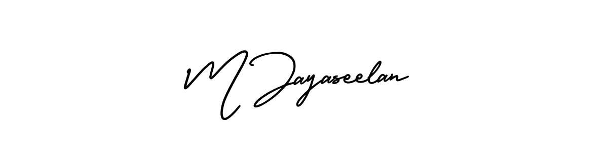 How to Draw M Jayaseelan signature style? AmerikaSignatureDemo-Regular is a latest design signature styles for name M Jayaseelan. M Jayaseelan signature style 3 images and pictures png