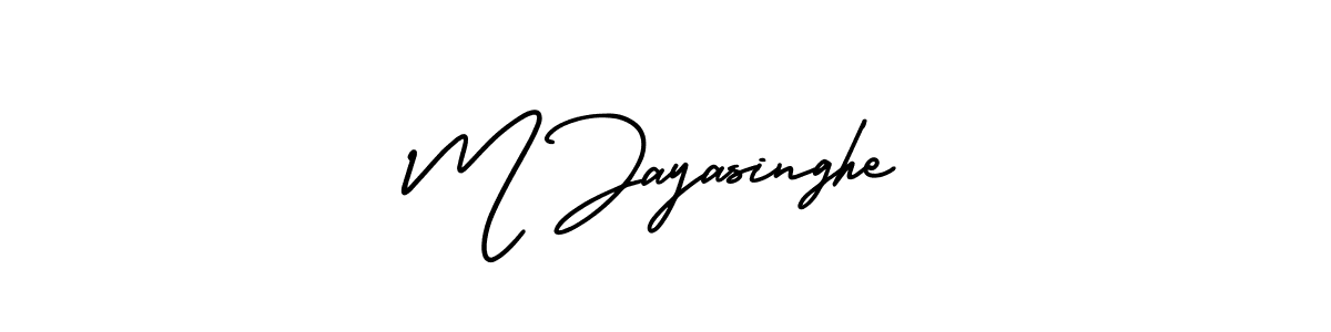 You can use this online signature creator to create a handwritten signature for the name M Jayasinghe. This is the best online autograph maker. M Jayasinghe signature style 3 images and pictures png