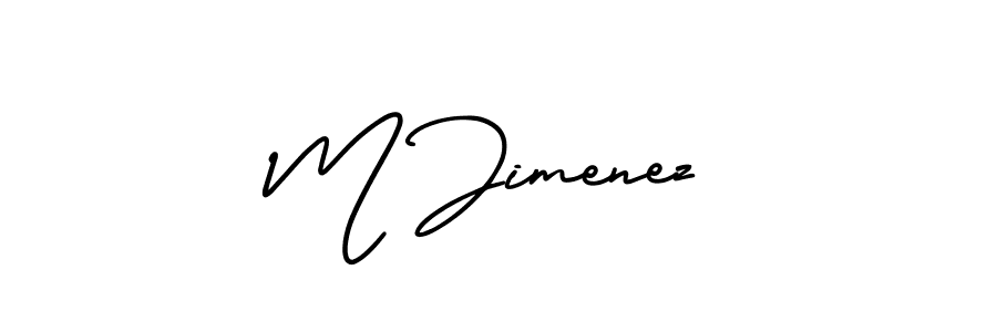 Make a beautiful signature design for name M Jimenez. Use this online signature maker to create a handwritten signature for free. M Jimenez signature style 3 images and pictures png