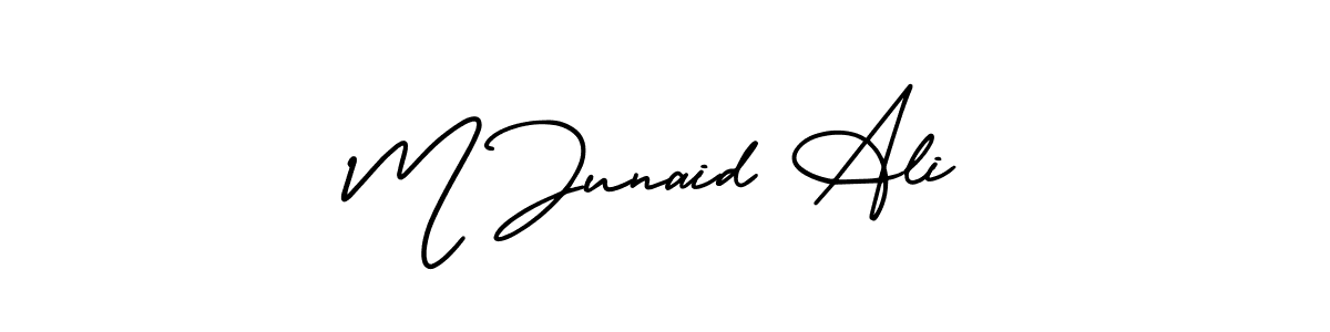 How to make M Junaid Ali signature? AmerikaSignatureDemo-Regular is a professional autograph style. Create handwritten signature for M Junaid Ali name. M Junaid Ali signature style 3 images and pictures png