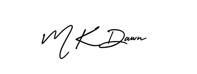 Use a signature maker to create a handwritten signature online. With this signature software, you can design (AmerikaSignatureDemo-Regular) your own signature for name M K Dawn. M K Dawn signature style 3 images and pictures png