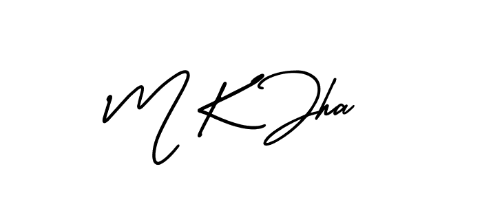 Similarly AmerikaSignatureDemo-Regular is the best handwritten signature design. Signature creator online .You can use it as an online autograph creator for name M K Jha. M K Jha signature style 3 images and pictures png