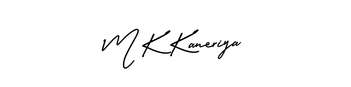 AmerikaSignatureDemo-Regular is a professional signature style that is perfect for those who want to add a touch of class to their signature. It is also a great choice for those who want to make their signature more unique. Get M K Kaneriya name to fancy signature for free. M K Kaneriya signature style 3 images and pictures png