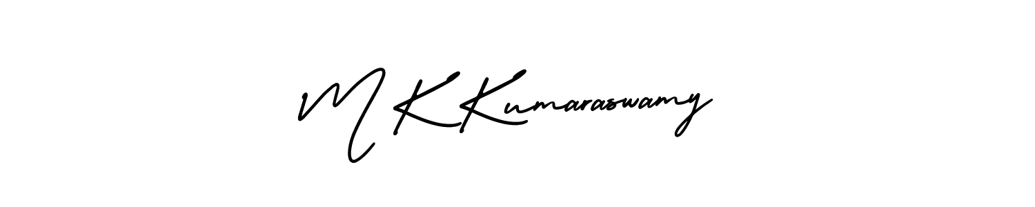 Also You can easily find your signature by using the search form. We will create M K Kumaraswamy name handwritten signature images for you free of cost using AmerikaSignatureDemo-Regular sign style. M K Kumaraswamy signature style 3 images and pictures png