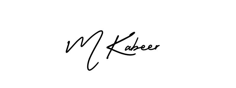 This is the best signature style for the M Kabeer name. Also you like these signature font (AmerikaSignatureDemo-Regular). Mix name signature. M Kabeer signature style 3 images and pictures png