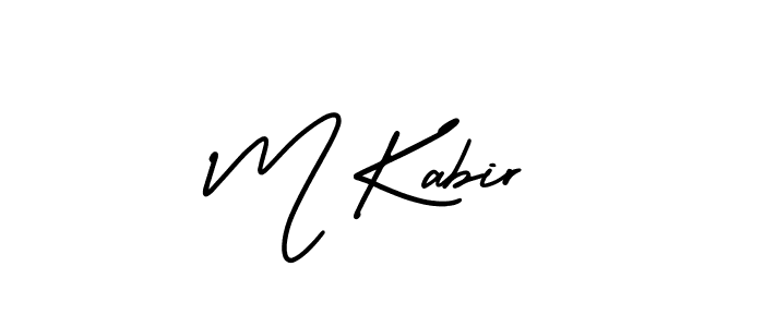 Also You can easily find your signature by using the search form. We will create M Kabir name handwritten signature images for you free of cost using AmerikaSignatureDemo-Regular sign style. M Kabir signature style 3 images and pictures png