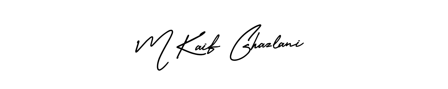 How to Draw M Kaif Ghazlani signature style? AmerikaSignatureDemo-Regular is a latest design signature styles for name M Kaif Ghazlani. M Kaif Ghazlani signature style 3 images and pictures png
