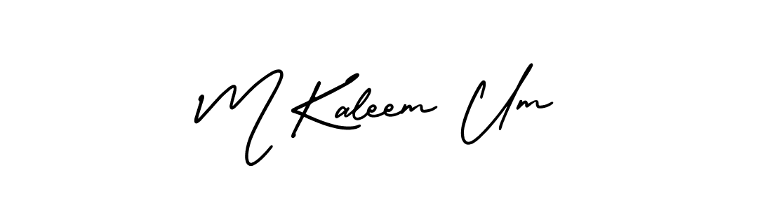 How to make M Kaleem Um signature? AmerikaSignatureDemo-Regular is a professional autograph style. Create handwritten signature for M Kaleem Um name. M Kaleem Um signature style 3 images and pictures png