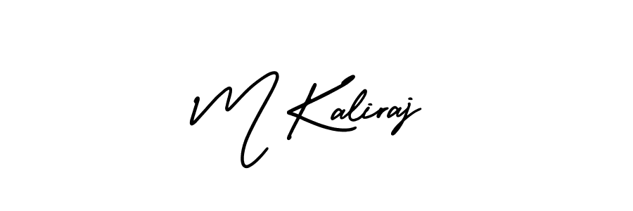 It looks lik you need a new signature style for name M Kaliraj. Design unique handwritten (AmerikaSignatureDemo-Regular) signature with our free signature maker in just a few clicks. M Kaliraj signature style 3 images and pictures png