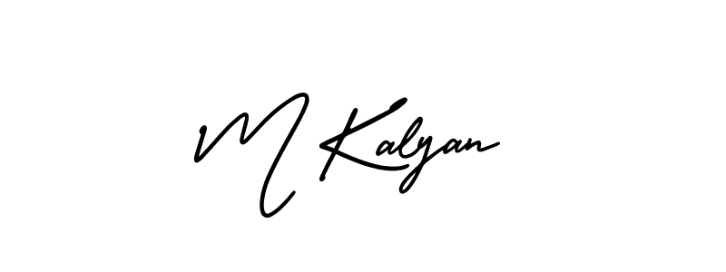 Create a beautiful signature design for name M Kalyan. With this signature (AmerikaSignatureDemo-Regular) fonts, you can make a handwritten signature for free. M Kalyan signature style 3 images and pictures png