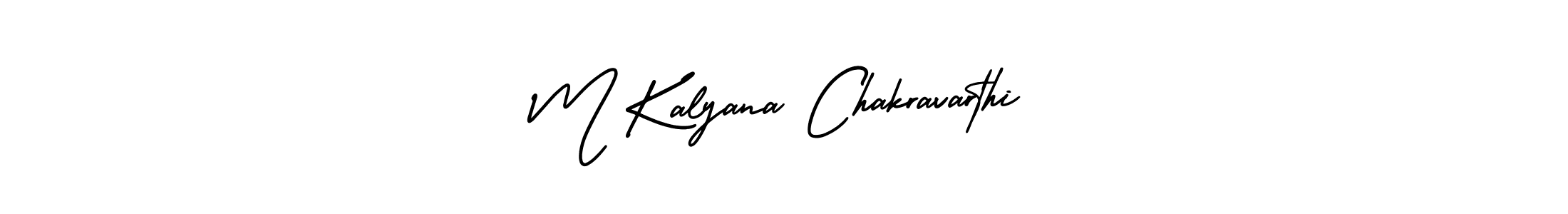 Also we have M Kalyana Chakravarthi name is the best signature style. Create professional handwritten signature collection using AmerikaSignatureDemo-Regular autograph style. M Kalyana Chakravarthi signature style 3 images and pictures png