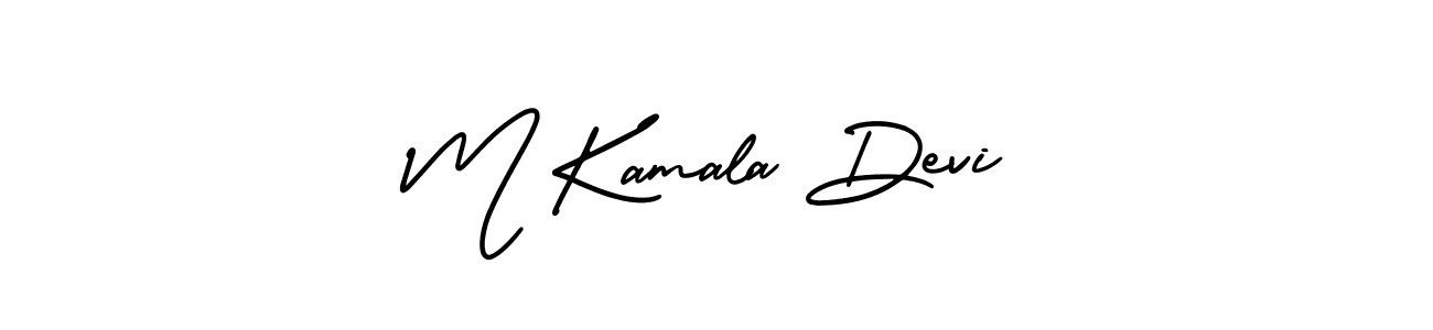 AmerikaSignatureDemo-Regular is a professional signature style that is perfect for those who want to add a touch of class to their signature. It is also a great choice for those who want to make their signature more unique. Get M Kamala Devi name to fancy signature for free. M Kamala Devi signature style 3 images and pictures png