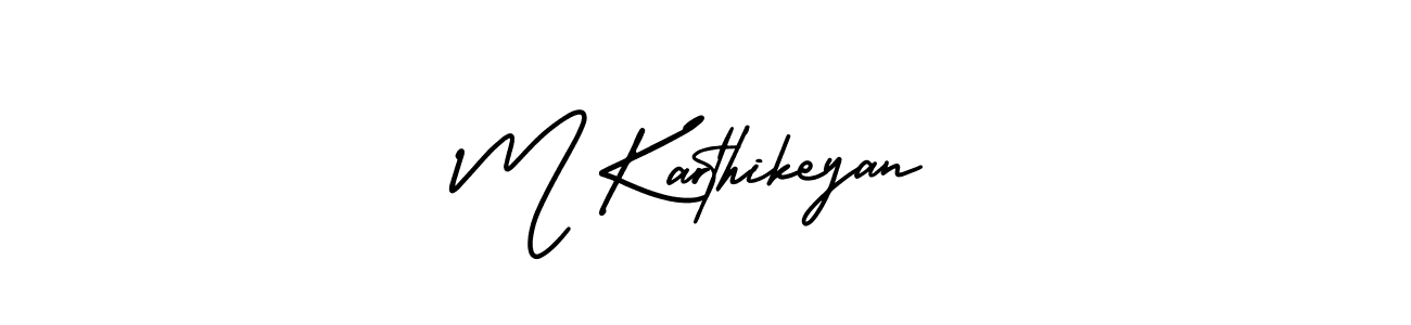 It looks lik you need a new signature style for name M Karthikeyan. Design unique handwritten (AmerikaSignatureDemo-Regular) signature with our free signature maker in just a few clicks. M Karthikeyan signature style 3 images and pictures png