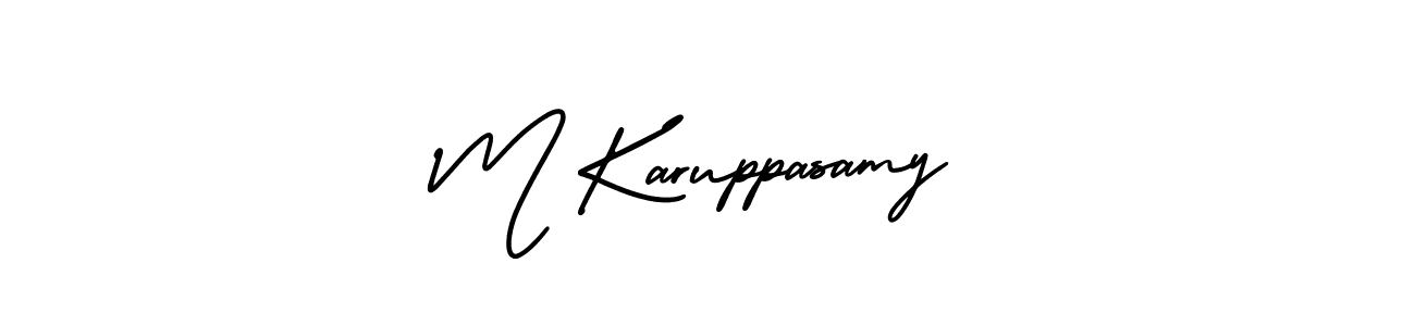 Also You can easily find your signature by using the search form. We will create M Karuppasamy name handwritten signature images for you free of cost using AmerikaSignatureDemo-Regular sign style. M Karuppasamy signature style 3 images and pictures png