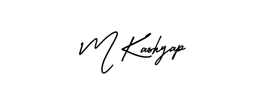 It looks lik you need a new signature style for name M Kashyap. Design unique handwritten (AmerikaSignatureDemo-Regular) signature with our free signature maker in just a few clicks. M Kashyap signature style 3 images and pictures png