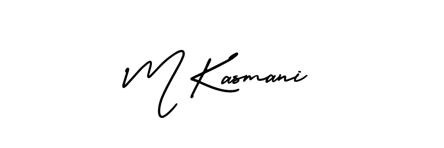 Best and Professional Signature Style for M Kasmani. AmerikaSignatureDemo-Regular Best Signature Style Collection. M Kasmani signature style 3 images and pictures png