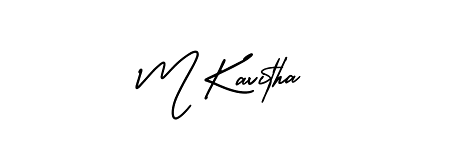 You can use this online signature creator to create a handwritten signature for the name M Kavitha. This is the best online autograph maker. M Kavitha signature style 3 images and pictures png