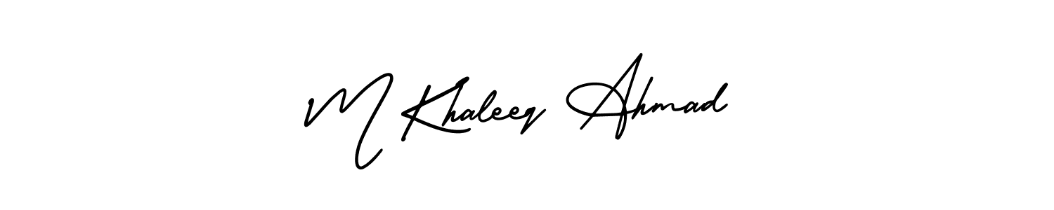 Check out images of Autograph of M Khaleeq Ahmad name. Actor M Khaleeq Ahmad Signature Style. AmerikaSignatureDemo-Regular is a professional sign style online. M Khaleeq Ahmad signature style 3 images and pictures png