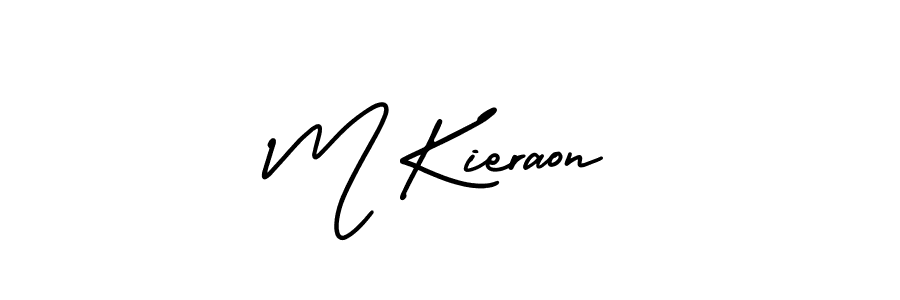 How to make M Kieraon signature? AmerikaSignatureDemo-Regular is a professional autograph style. Create handwritten signature for M Kieraon name. M Kieraon signature style 3 images and pictures png