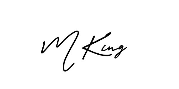 Also we have M King name is the best signature style. Create professional handwritten signature collection using AmerikaSignatureDemo-Regular autograph style. M King signature style 3 images and pictures png