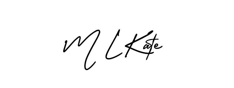 if you are searching for the best signature style for your name M L Kate. so please give up your signature search. here we have designed multiple signature styles  using AmerikaSignatureDemo-Regular. M L Kate signature style 3 images and pictures png