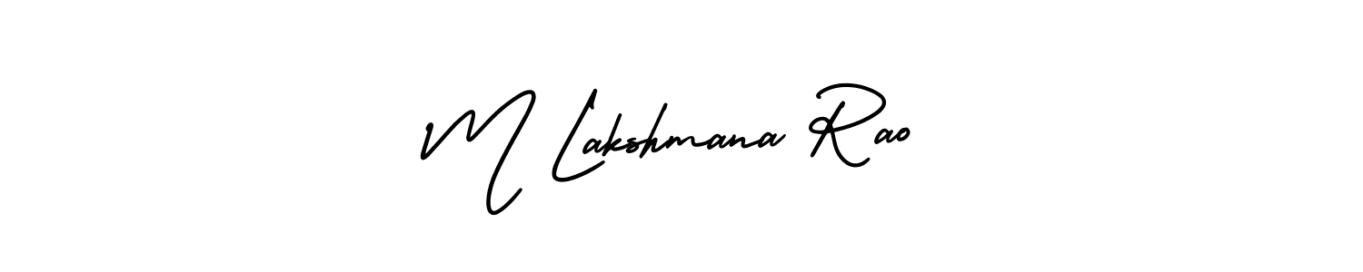 Make a beautiful signature design for name M Lakshmana Rao. Use this online signature maker to create a handwritten signature for free. M Lakshmana Rao signature style 3 images and pictures png