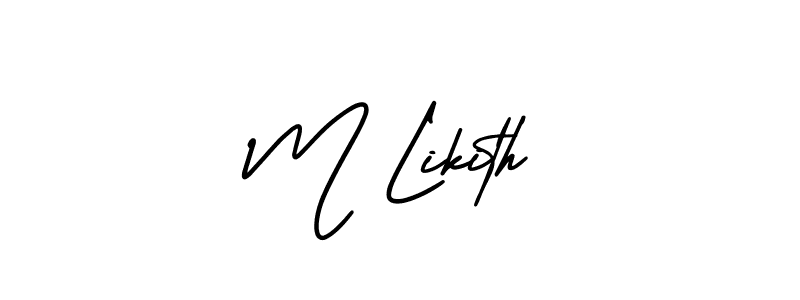 Check out images of Autograph of M Likith name. Actor M Likith Signature Style. AmerikaSignatureDemo-Regular is a professional sign style online. M Likith signature style 3 images and pictures png