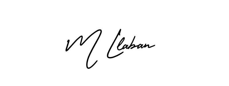 Make a beautiful signature design for name M Llaban. Use this online signature maker to create a handwritten signature for free. M Llaban signature style 3 images and pictures png