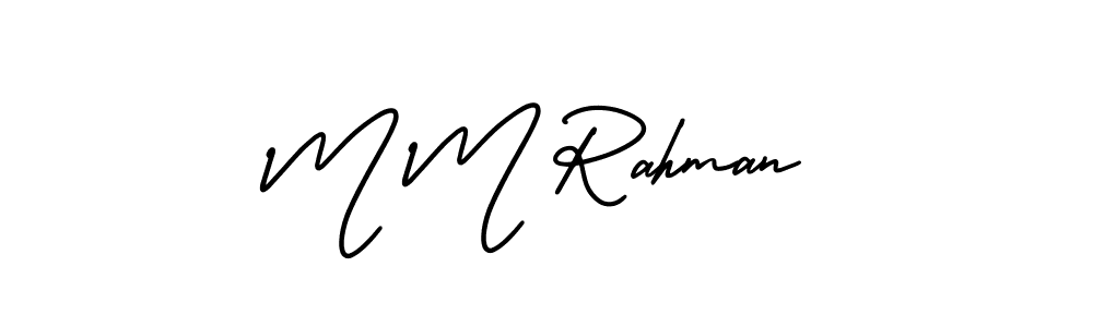 How to Draw M M Rahman signature style? AmerikaSignatureDemo-Regular is a latest design signature styles for name M M Rahman. M M Rahman signature style 3 images and pictures png