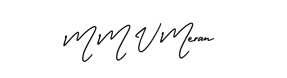 Also You can easily find your signature by using the search form. We will create M M V Meran name handwritten signature images for you free of cost using AmerikaSignatureDemo-Regular sign style. M M V Meran signature style 3 images and pictures png