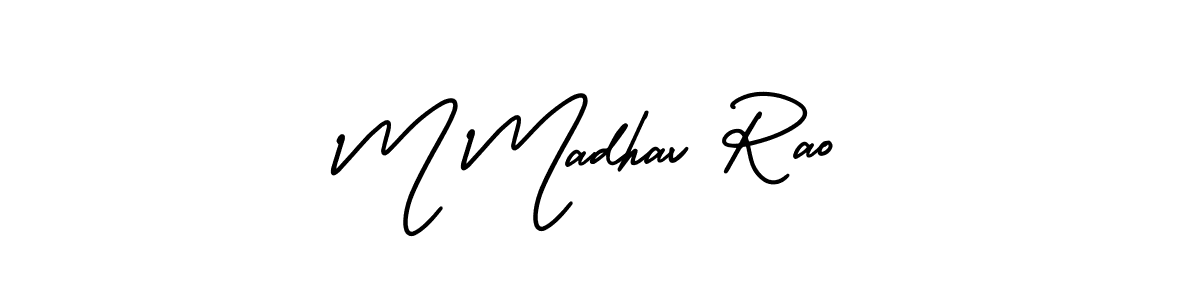 Best and Professional Signature Style for M Madhav Rao. AmerikaSignatureDemo-Regular Best Signature Style Collection. M Madhav Rao signature style 3 images and pictures png