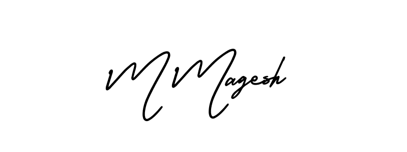 Make a short M Magesh signature style. Manage your documents anywhere anytime using AmerikaSignatureDemo-Regular. Create and add eSignatures, submit forms, share and send files easily. M Magesh signature style 3 images and pictures png
