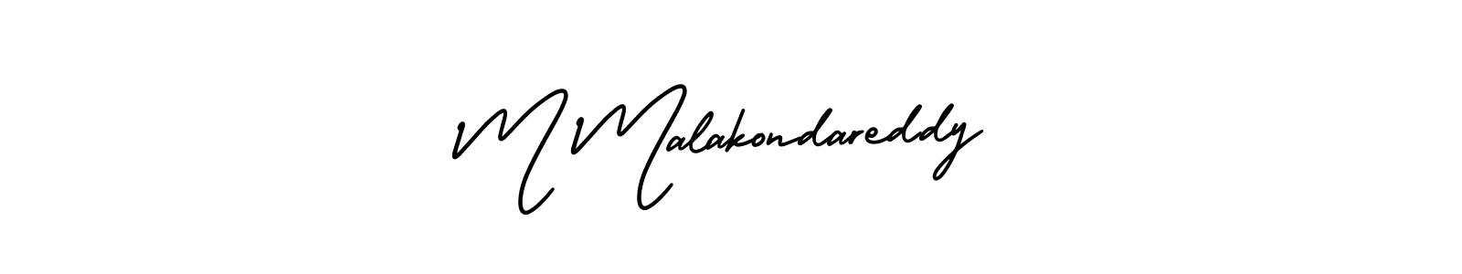 AmerikaSignatureDemo-Regular is a professional signature style that is perfect for those who want to add a touch of class to their signature. It is also a great choice for those who want to make their signature more unique. Get M Malakondareddy name to fancy signature for free. M Malakondareddy signature style 3 images and pictures png