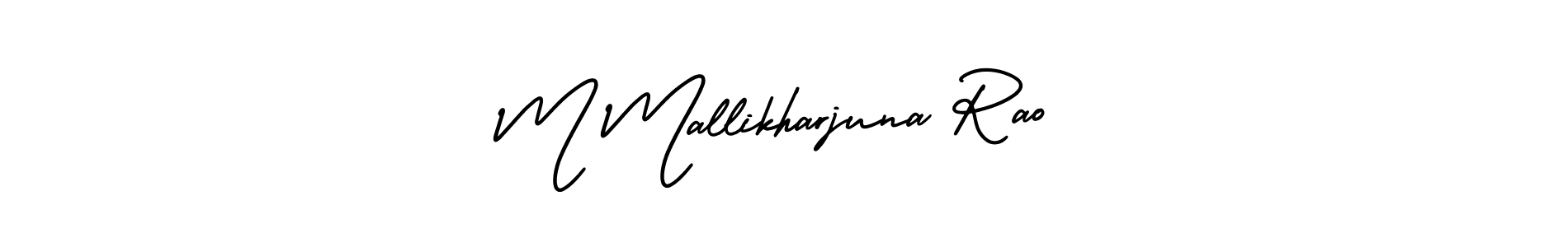 Create a beautiful signature design for name M Mallikharjuna Rao. With this signature (AmerikaSignatureDemo-Regular) fonts, you can make a handwritten signature for free. M Mallikharjuna Rao signature style 3 images and pictures png