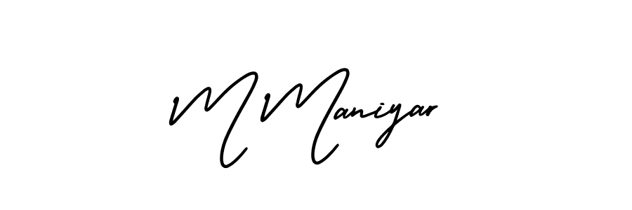 It looks lik you need a new signature style for name M Maniyar. Design unique handwritten (AmerikaSignatureDemo-Regular) signature with our free signature maker in just a few clicks. M Maniyar signature style 3 images and pictures png