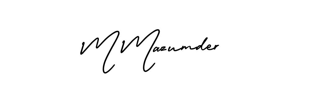 Also we have M Mazumder name is the best signature style. Create professional handwritten signature collection using AmerikaSignatureDemo-Regular autograph style. M Mazumder signature style 3 images and pictures png