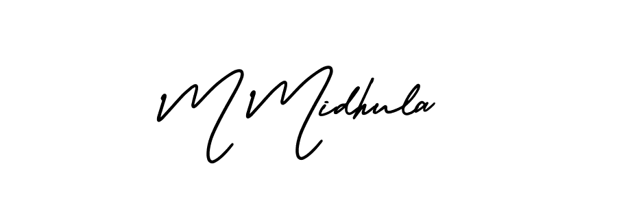 Check out images of Autograph of M Midhula name. Actor M Midhula Signature Style. AmerikaSignatureDemo-Regular is a professional sign style online. M Midhula signature style 3 images and pictures png