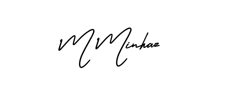 Make a beautiful signature design for name M Minhaz. Use this online signature maker to create a handwritten signature for free. M Minhaz signature style 3 images and pictures png