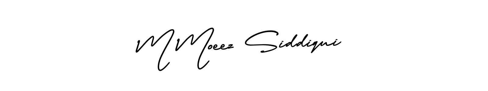 Create a beautiful signature design for name M Moeez Siddiqui. With this signature (AmerikaSignatureDemo-Regular) fonts, you can make a handwritten signature for free. M Moeez Siddiqui signature style 3 images and pictures png