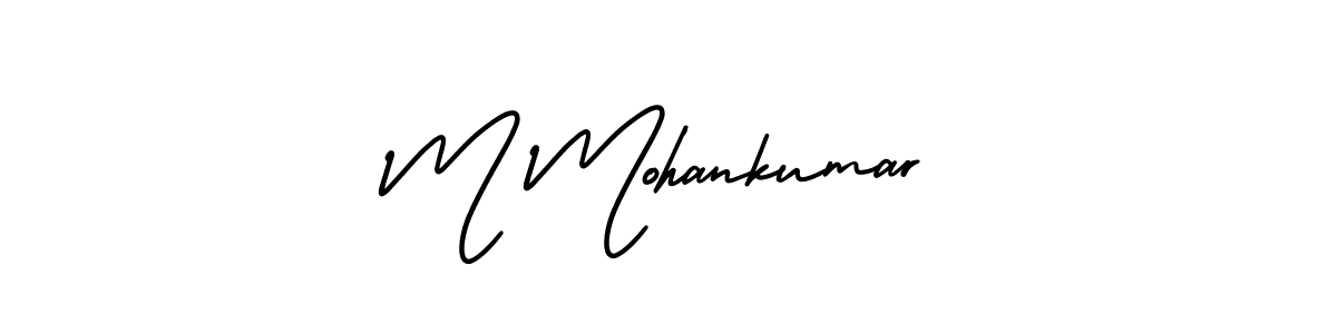 AmerikaSignatureDemo-Regular is a professional signature style that is perfect for those who want to add a touch of class to their signature. It is also a great choice for those who want to make their signature more unique. Get M Mohankumar name to fancy signature for free. M Mohankumar signature style 3 images and pictures png