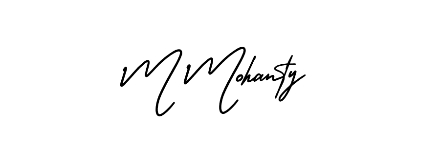 if you are searching for the best signature style for your name M Mohanty. so please give up your signature search. here we have designed multiple signature styles  using AmerikaSignatureDemo-Regular. M Mohanty signature style 3 images and pictures png